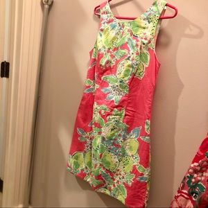 EUC Lilly Pulitzer Pink Lemonade Delia Shift